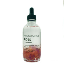 Huile essentielle à usages multiples à la rose 100% pure Huile de massage pour le corps à la rose Huile essentielle de pétales de rose